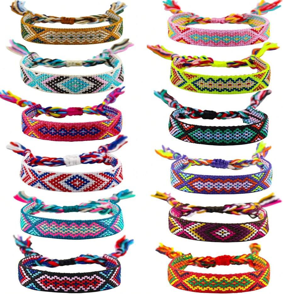 Women String Bracelets - No. 2 (mixture Of 12 Colors) - View 1