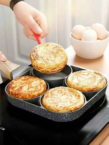 4-Cup Egg Omelette Pan Nonstick Egg Frying Pan, Versatile Breakfast Skillet For Eggs Cooker , Pancakes, Plett, Crepes, Compatible With Gas Stove And Induction Cooktop Cookware - Multicolor - View 8