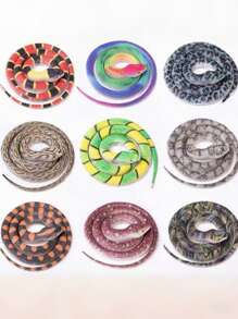 Realistic Soft Rubber Snake Toy, Vivid Patterned Python Texture, Scary Animal Snake Prop, Tongue Out Cobra, Novelty Party Gag Snake Model, Small Gift,Snake,Novelty Gifts,Toys,Snake Stuff,Novelty Gifts Funny,Rubber