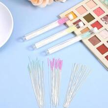 180Pcs Disposable Earrings Hole Cleaner Ear Hole Floss Piercing Hole Cleaner Line Ear Piercing Care Cleaning Tool Odor Removal Ear Care Kit For Women Men#DSGDSF - 綠色&玫紅色&黃色 - 查看 4