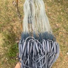 Sticky Net Grey Finland Net Single Layer Fishing Net High Strength Monofilament Floating Net Fishing Gear Suitable For Shallow Water Rivers Ponds Lakes