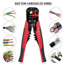 Non-Slip Crimper Cable Cutter Automatic Wire Stripper Multifunctional Stripping Tools Crimping Pliers Terminal 0.2-6.0mm² Tool - Multicolor - View 2