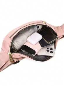 Casual Waterproof Women's Waist Bag, Shoulder Sling Bag, Women's All-In-One Waist Bag, Crossbody Bag - Black - View 4