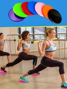 1 par de discos deslizantes para gimnasio en casa, silenciosos para yoga y entrenamiento de pilates de núcleo, entrenamiento de músculos abdominales, almohadilla de equilibrio