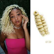 Extensión de cabello trenzado rizado francés sintético de 12 pulgadas, estilo boho, para peinado de bob corto de 12 pulgadas y 150 gramos, para mujeres en días festivos, fiestas, Halloween, Navidad, festivales de música, carnaval y Año Nuevo