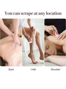 1pc Polyresin Gua Sha Board Facial Eye Body Massage Tool, Relaxation And Skin Care