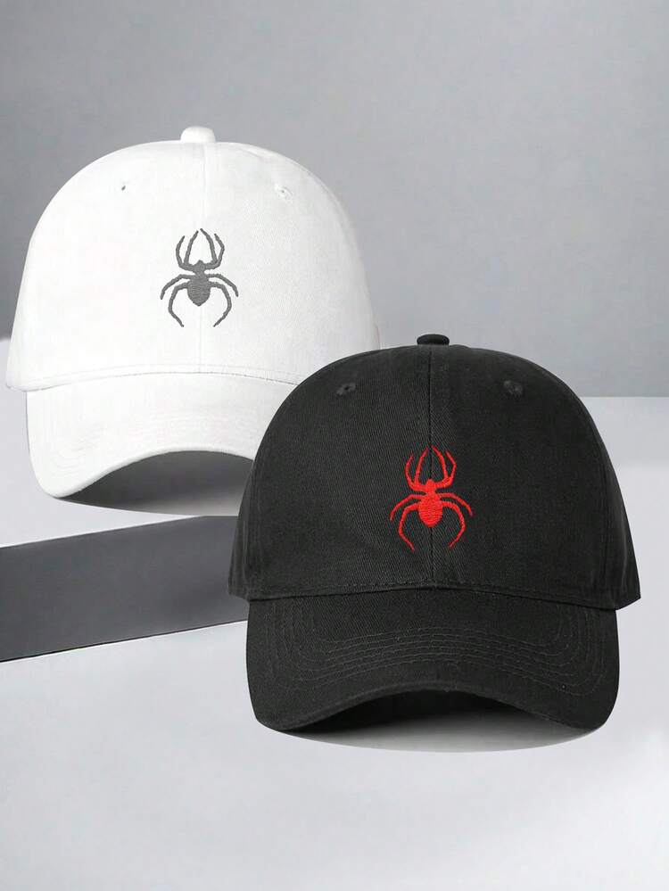 2pcs Embroidered Unisex Couple Hats, Suitable For Outdoor Casual Sports In Spring, Summer, Autumn And Winter, Holiday Gift - A - View 8