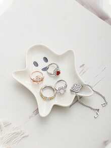 Kreatywny, nowoczesny design, ceramiczna taca do przechowywania biżuterii, uroczy ceramiczny element dekoracyjny do biżuterii dla kobiet, organizer do przechowywania, niezbędne w podróży, powrót do szkoły, przechowywanie w akademiku, jesienna dekoracja