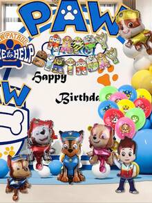 Paw Patrol Authorize Paw Patrol Theme Balloon 32inch Number Balloons Happy Birthday Banner Party Decorations, Birthday Balloon Combination Perfect For Birthday Adult Gift Party Wall Decorative Balloon Set