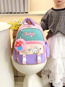 新款 Kappibara 背包，男女通用，轻便舒适，适合休闲旅行和上学使用 - 彩色 - 查看 12