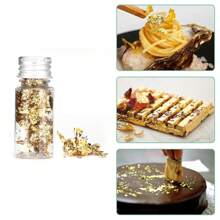 金箔蛋糕装饰金箔片食品金箔装饰烘焙金箔装饰巧克力装饰金箔片用于烹饪甜点装饰工艺品化妆