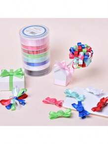 8 Unique Ribbons Natural Ribbon Tower 96 Feet Perfect For Gifts Dration Craft Projects Special Finishing Touch Unique Look - 多緞 - 查看 3