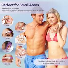 Foreverlily Mini Wax Kit – Specially Designed For Nose Hair, Ear Hair, And Eyebrows | Compact & Portable - 紫色 - 查看 3