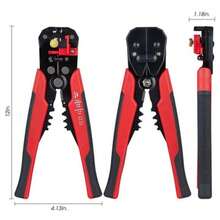 Non-Slip Crimper Cable Cutter Automatic Wire Stripper Multifunctional Stripping Tools Crimping Pliers Terminal 0.2-6.0mm² Tool - Multicolor - View 9