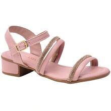 Girls' Sandals, Comfortable, Rhinestone Strap, Anaju Style, Heels - 乾枯玫瑰色 - 查看 3