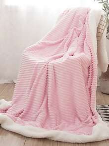 1pc Baby Autumn/Winter Double Layer Swaddle Blanket - Pink - View 4