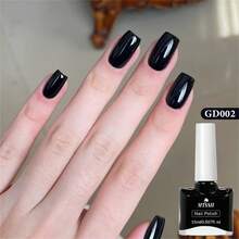 Mtssii Bộ 2 lọ sơn móng tay gốc nước màu đen trắng 15ml - Khô nhanh, không cồn, không mùi, có các lựa chọn màu tím, đỏ và be dành cho nữ, món quà hoàn hảo cho người yêu thích làm móng, dụng cụ làm móng nghệ thuật, màu sơn móng tay sống động, bộ sơn móng tay. - Nhiều màu - Xem 3