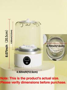 GENAI 1/2 件便携式洗衣机，USB 充电式紧凑型旅行便携式洗衣机，2 种模式迷你洗衣机，深度清洁内衣、婴儿衣服和袜子，最适合公寓、宿舍