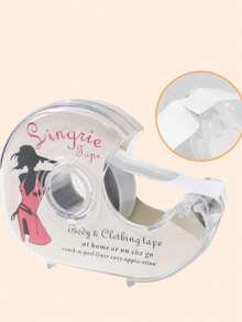 1 Rollo de cinta de doble cara de moda, cinta para ropa, cinta para tela de prendas y Body de mujer, cinta resistente a todo clima de uso pesado, cinta transparente invisible para piel sensible, Longitud: 197 pulgadas