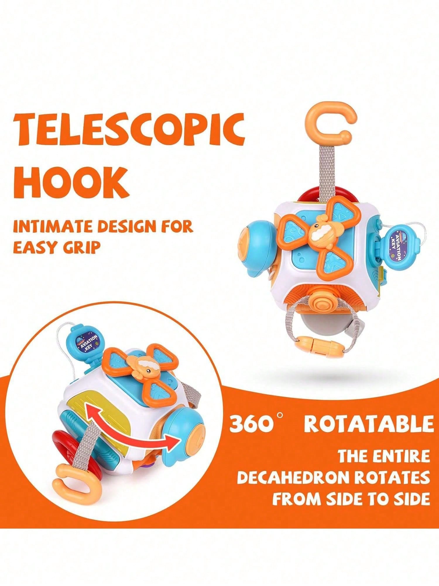 لوحة نشاط حافزة للرضع مكعب مونتيسوري من الحواس الح...