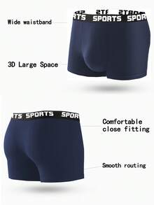 5 paquetes de calzoncillos tipo bóxer para hombres, bóxers transpirables y cómodos para hombres, bóxers deportivos elásticos para hombres, ropa interior casual y duradera para uso diario de los hombres