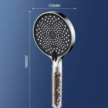 Shower Head With Filter, High-Pressure Dechlorination And Anti-Limescale, Three-Stage Shower Head, Rain Mode, Suitable For Bathroom And Bathtub, Hand Shower - Bạc - Xem 5