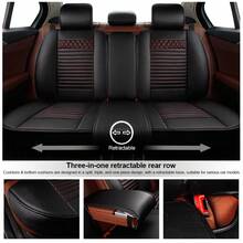 Car Seat Covers For Lexus For RX/Harrier SC/Soarer SC US LS NX 5 Seats  Durable PU Leather Cushion  Auto Interior Accessories  Black And Red (001) - RX/Harrier 1999-Present - 查看 4