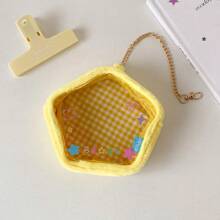 1pc Multifunctional Storage Bag, Extra Large Doll Storage Bag, Transparent Character Display Bag, Portable Character Storage Bag With Keychain, Mini Doll Hanging Mystery Box Closed Storage Bag, Dust-Proof Collectible Mini Doll Box, Suitable For Dolls, Cables, Cosmetics, Small Accessories [Doll Not Included] Makeup Travel Toiletry Organizer Clear Essentials Gifts Storage Zipper Accessories Nail