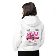 Set 2 Piezas de Sudadera Hoodie en Parejas Duo Carros Skyline Suki Unisex con Capucha