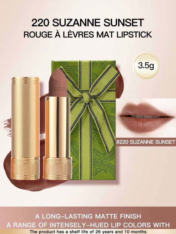  GUCCI MAT RUJ 220#/224# 3,5g, Hediye Olarak Uygun