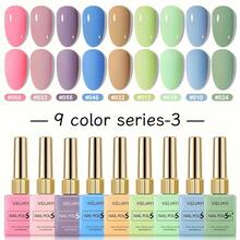 XEIJAYI 9 Colors 15ml New Popular Solid Color Set Nail Gel Polish Semi Permanent Nail Art Soaking UV LED Nail Salon DIY Nail Salon Gel For Spring And Summer - 9色套裝03 - 查看 1