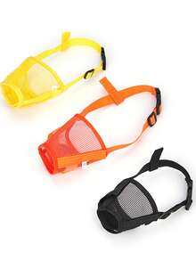 透气狗嘴套，快速安装，带可调节带子，宠物防咬防吠软嘴套，可调节宠物狗嘴套 - 彩色 - 查看 10