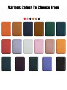 Magnetic Card Holder Magnetic Wallet Compatible With Magsafe Compatible With 16/15/14/13/12 Series Compatible With Apple Magnetic Phone Case Pu Card Holder Holds 1 - 2 Cards Cell Phone Wallet Stick On Phone Card Holder For Back Of Phone Functioning Compatible With Wallet & Card Holder Phone Suction Card Cover Card Phone Case - Multicolor - View 8