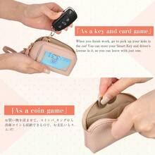 Portacartas de crédito para mujer - Cartera pequeña para mujer con ventana de identificación y correa retráctil para la muñeca - Cartera portacartas - Cartera de dinero unisex mini cartera monedero cartera útiles escolares cartera de muñeca cartera portacartas