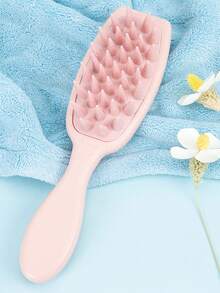 Silicone Scalp Massage Hair Brush, Long Handle Hair Cleaning Brush, Promotes Hair Growth And Removes Dandruff, Home Shampoo Brush, Long Handle Shampoo Comb, Personal Care Scalp Massage Brush, Shampoo Brush Bath Brush
