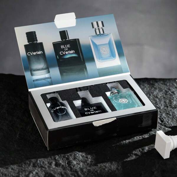 Set de regalo de 3 piezas de fragancias para hombre, líquido aromatizante con aroma floral y afrutado, 30ml*3, regalo perfecto para el novio