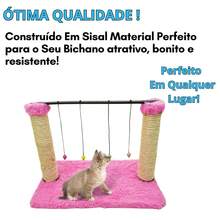 Fun Cat Toy Scratching Post With Sisal - 淺粉色 - 查看 5