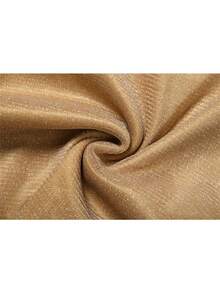 European & American Style 2025 Spring-Summer New Arrival Women's Outfit - Sexy Layering Solid Color Lurex Halter Top With Bodycon Skirt, 3-Piece Set - 金色 - 查看 8