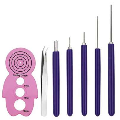 5/12件套多功能衍纸开槽笔套装 衍纸针笔 衍纸工具 适用于纸条、衍纸卷、马赛克