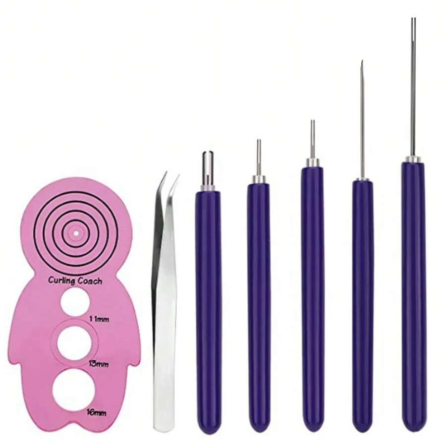 5/12件套多功能衍纸开槽笔套装 衍纸针笔 衍纸工具 适用于纸条、衍纸卷、马赛克