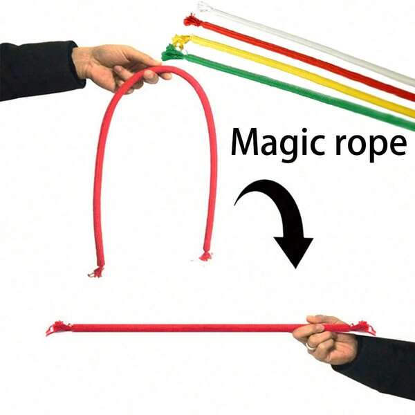 1pc Rope Magic Prop, Soft Rope Turns Rigid And Rigid Rope Turns Soft, Close-Up Street Magic Trick, Party & Bar Performance Prop (Color Random)