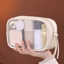 高级哑光半透明化妆包，化妆品收纳袋，旅行洗漱包，大容量便携化妆包，房间装饰，包袋，化妆包，梳妆台，旅行，化妆包，旅行必备，收纳，储物，旅行必备，化妆品收纳包，化妆包，洗漱包，桌面收纳包，化妆包，化妆袋，化妆品收纳包，梳妆台配件，化妆袋，化妆包，收纳袋，化妆袋，旅行必备 - 彩色 - 查看 13