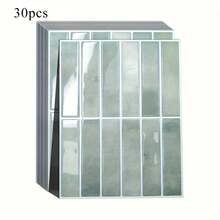 1/10/30/50 miếng dán gạch 2D, miếng dán gạch màu xanh lá cây có thể bóc ra và dính, miếng dán gạch chống thấm nước và chống bắn nước cho nhà bếp, miếng dán tường phòng tắm. - Màu xanh Bạc hà - Xem 6