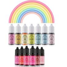 12ML DIY Handicraft Colorant, Highly Concentrated Baking Decoration Pigment Liquid, Cake Decoration Color, Soap Dye Is Suitable For Baking, Valentine's Day Cake, Handmade DIY Production