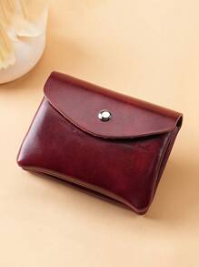 1 件迷你复古素食零钱包拉链信用卡夹正品卡夹正品卡夹便携式卡夹女士钱包钱夹迷你钱包钱包秋季男士钱包皮革小钱包 - 彩色 - 查看 6