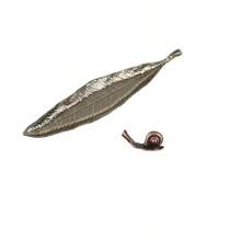 2 piezas/4 piezas Quemador de incienso con diseño de hoja y caracol, colector de cenizas, soporte para varillas de incienso, decoración para sala de meditación, yoga, hogar y oficina