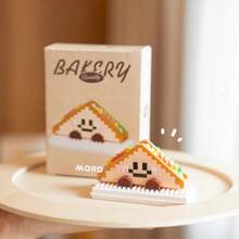 1 套面包头瑞士卷巴斯克积木拼图装饰，儿童节、生日、圣诞节、万圣节礼物，完美礼物 - 彩色 - 查看 8