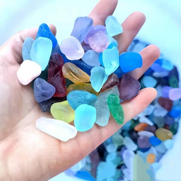 100g/200g/300g 1pc Willow Leaf Mosaic Chip, Suitable For DIY Handicraft Decoration And Jewelry Making, Multiple Color Options - Creative DIY Wall Art, Fish Tank, Vase Decor Etc. Fused Glass Willow Leaf Mosaic Tile Material, DIY Craft Supplies