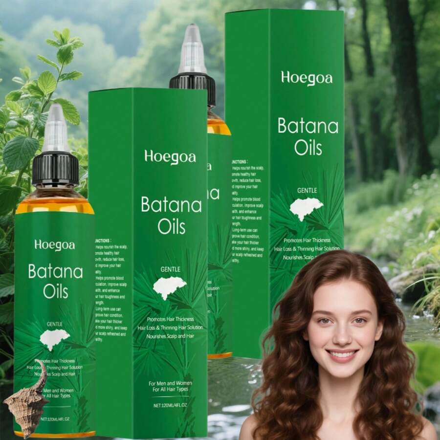 2PCS Batana Oil Hair Care Oil (120ml-Boxed*2) – Feeds Scalp And Hair, Softens Frizzy Hair For Vitality, Batana Oil Hair Care Oil (For Men And Women・All Hair Types) - 2pcs - 查看 1
