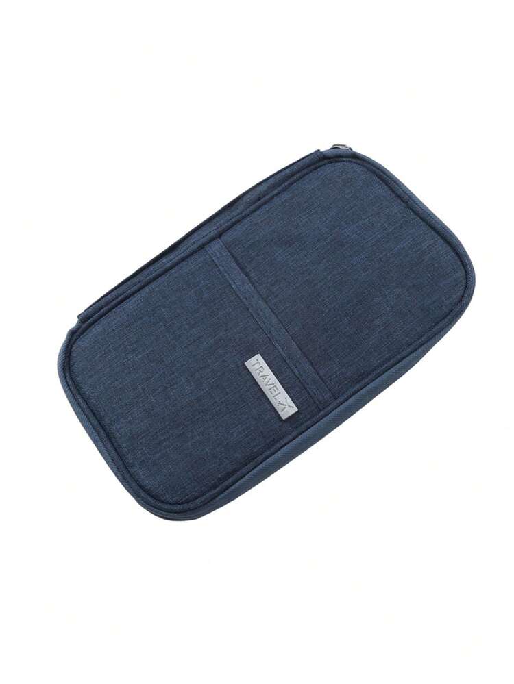 1 件护照袋机票护照夹保护套防水旅行收纳袋出国多用途文件袋 - 灰色 - 查看 10